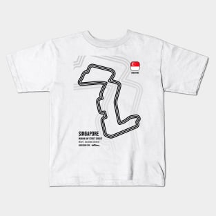 Singapore Race Track Kids T-Shirt